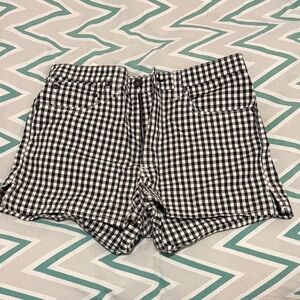 Rag & Bone High Waist Checkered Shorts